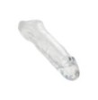 Guaina fallica con anello per testicoli Clear Extension 6.5 In