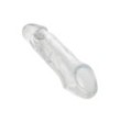 Guaina fallica con anello per testicoli Clear Extension 6.5 In