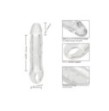 Guaina fallica con anello per testicoli Clear Extension 6.5 In