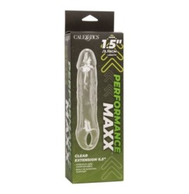 Guaina fallica con anello per testicoli Clear Extension 6.5 In - Gu...