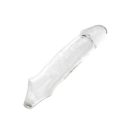 Guaina fallica con anello per testicoli Clear Extension 7.5 In - Gu...