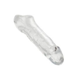 Guaina fallica con anello per testicoli Clear Extension 7.5 In - Gu...