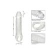 Guaina fallica con anello per testicoli Clear Extension 7.5 In