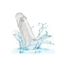 Guaina fallica con anello per testicoli Clear Extension 7.5 In - Gu...