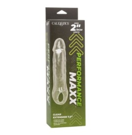 Guaina fallica con anello per testicoli Clear Extension 7.5 In - Gu...