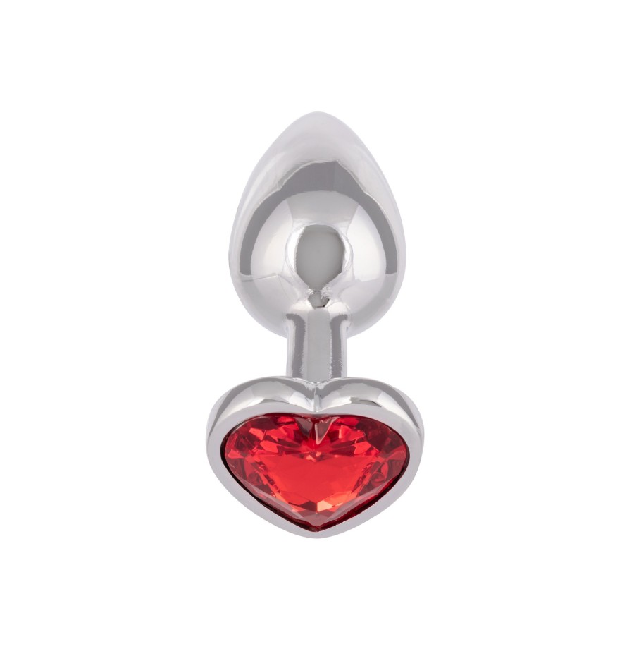 Plug anale con pietra Jewel Small Ruby Heart Plug