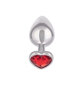 Plug anale con pietra Jewel Large Ruby Heart Plug - Plug Anale - Se...