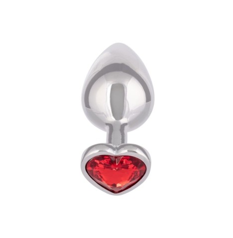 Plug anale con pietra Jewel Large Ruby Heart Plug - Plug Anale - Se...