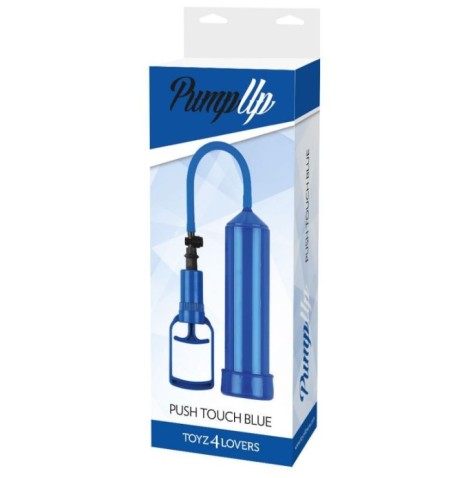 pompa per pene sviluppatore push touch blue - Sviluppatore Pene - S...