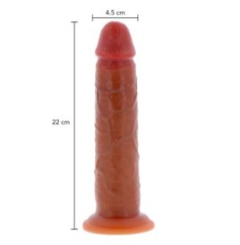 Fallo realistico dildo Silicone Foreskin Dong 22 cm - Falli Realist...