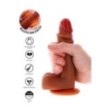 Fallo dildo Silicone Foreskin Dildo 18 cm