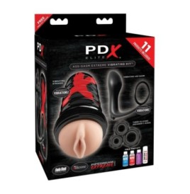 Set Masturbatore Elite Ass Gasm Vibrating Kit anello e plug - Mastu...