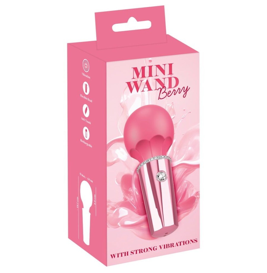 Stimolatore Vaginale Vibratore Mini Wand Berry