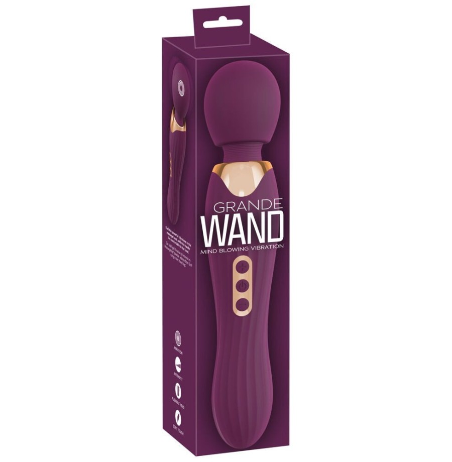 Stimolatore vaginale grande wand viola