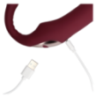 Bendable Vibrating Strapless Strap-on - Merlot Grape