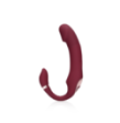 Bendable Vibrating Strapless Strap-on - Merlot Grape