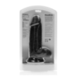 Dildo Black Extra Thick with Balls 20,3 cm