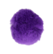 Bunny Tail with Metal Butt Plug - Purple