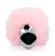 Bunny Tail with Metal Butt Plug - Pink