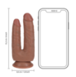 Double Trouble Dildo 5"/6" - 12,7/15,2 cm - Tan