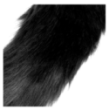 Fox Tail with Metal Butt Plug - Black