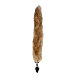 Fox Tail with Metal Butt Plug - Brown - Plug Anale - Sexy Shop Ingr...