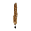 Fox Tail with Metal Butt Plug - Brown