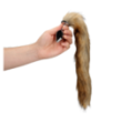 Fox Tail with Metal Butt Plug - Brown