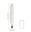 Fox Tail with Metal Butt Plug - White