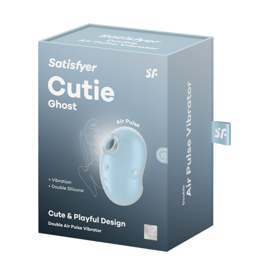 Cutie Ghost - Air Pulse Vibrator - Blue