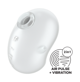 Cutie Ghost - Air Pulse Vibrator - White - Succhia Clitoride - Sexy...