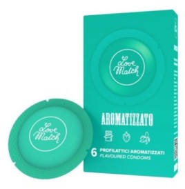 Profilattici love match aromatizzato 6 pz - Profilattici - Sexy Sho...