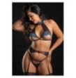 Halter bra set with garter