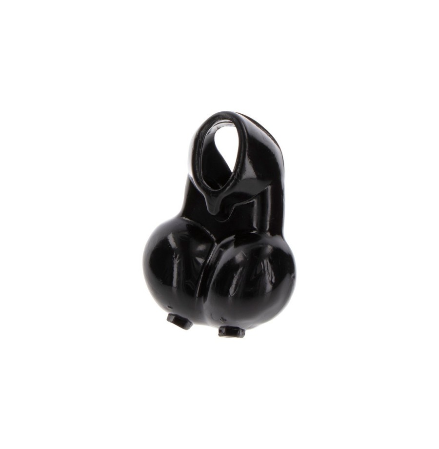 Anello per pene con testicoli ToyJoy Black