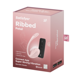 Ribbed Petal Connect App - Vibratore di coppia - Rose - Ovetto Vibr...