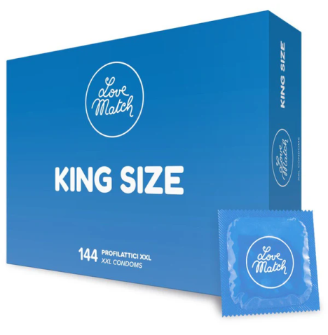 Preservativi King Size Profilattici love match 144 pezzi - Preserva...